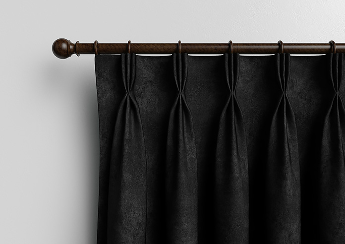 Florence Faux Suede, Classic Black - Made to Measure Curtains - Image 11
